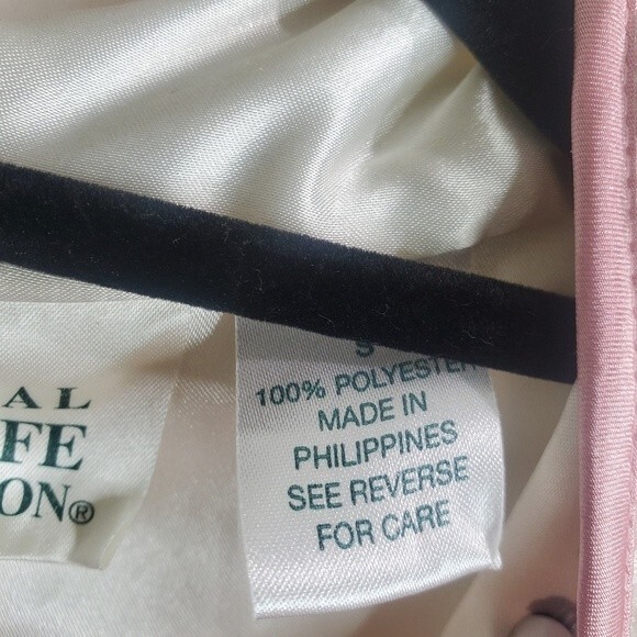 WILDLIFE FEDERATION LOUNGE coat hummingbird Asian kimono king robe small - Picture 5 of 7